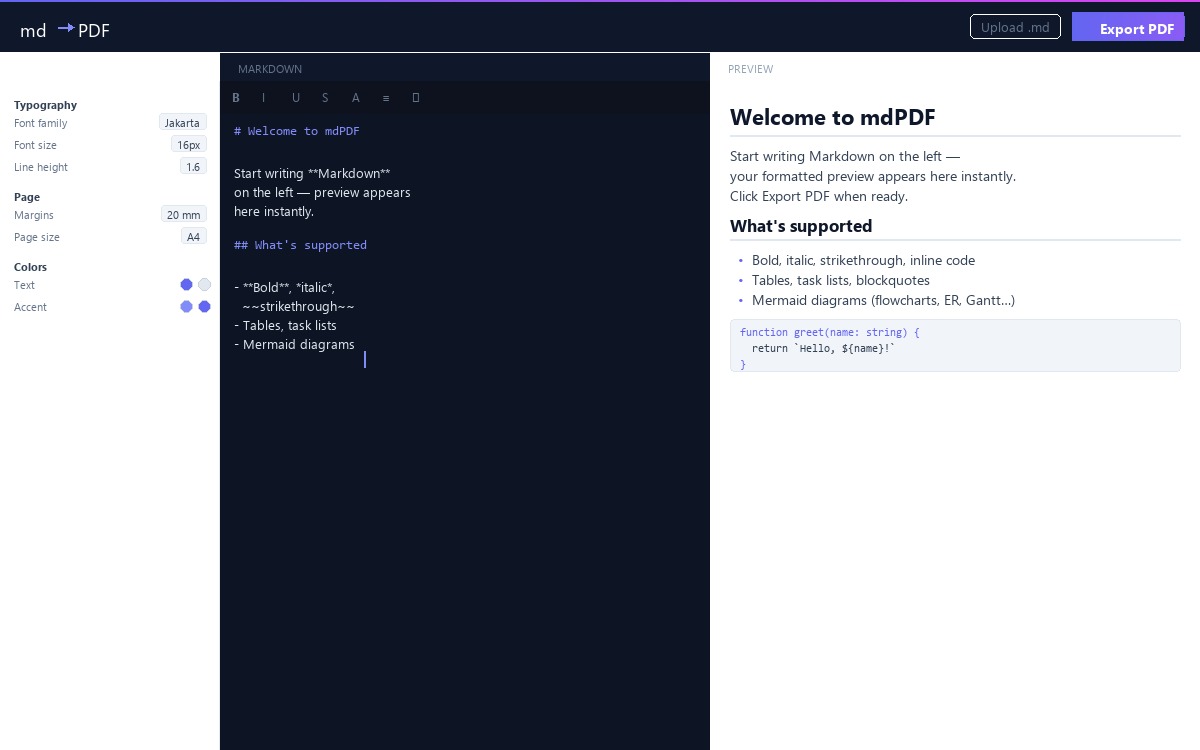 mdPDF Desktop